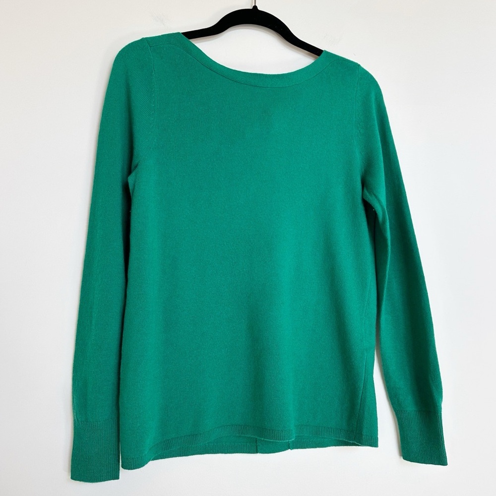 Banana Republic Kelly Green Filpucci Tie Back Sweater XS